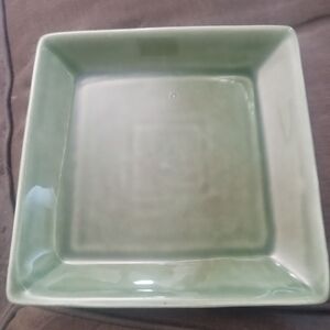 Baum Brother Style Eyes 10" By 10" Square Ceramic Plate